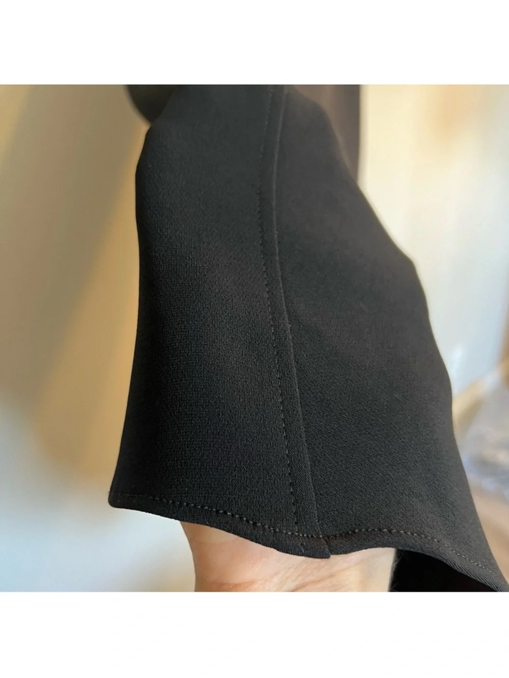 M.M. LaFleur The Lara Dress Eco Heavy Crepe black Assymetrical office career 4 - Picture 10 of 11